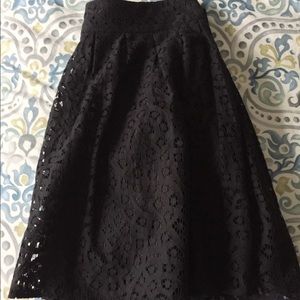 EUC Banana Republic Black Lace Skirt